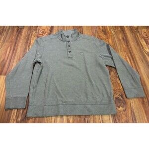 Tommy Bahama Men’s Sweater Ribbed 1/4 Button Snap Pullover Size M